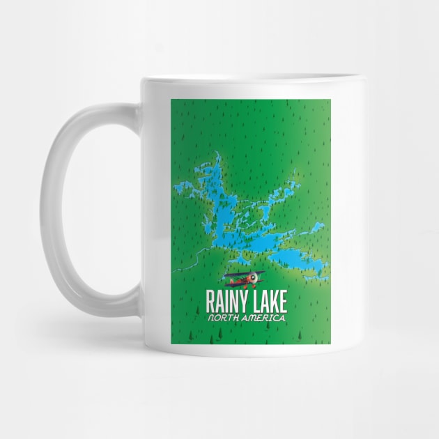 Rainy Lake North american lake map by nickemporium1